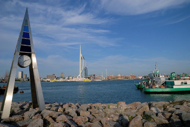 DSC_0041.jpg - Nikon D40x - Summer 2008 Spinnaker Tower and Gunwhalf Quay at Portsmouth looking from Gosport.