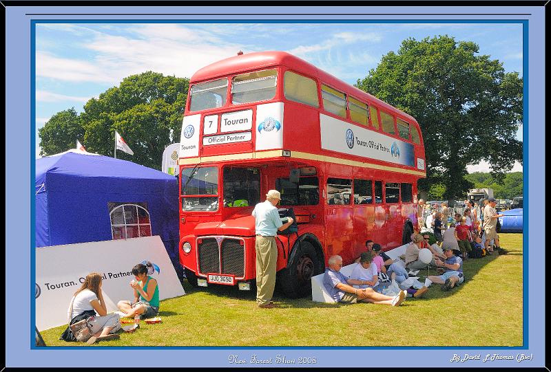 DSC_3216.jpg - Nikon D300 - New Forest Show 2008 - Old Route master bus at the New Forest Show.